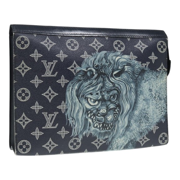 LOUIS VUITTON Monogram Savanna Pochette Voyage Clutch Bag M66639 LV Auth 85659 - Picture 1 of 16